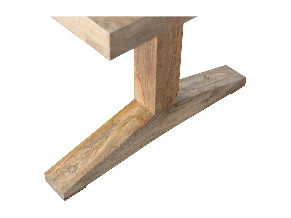 DECK - Table de repas en bois de manguier doré L 200