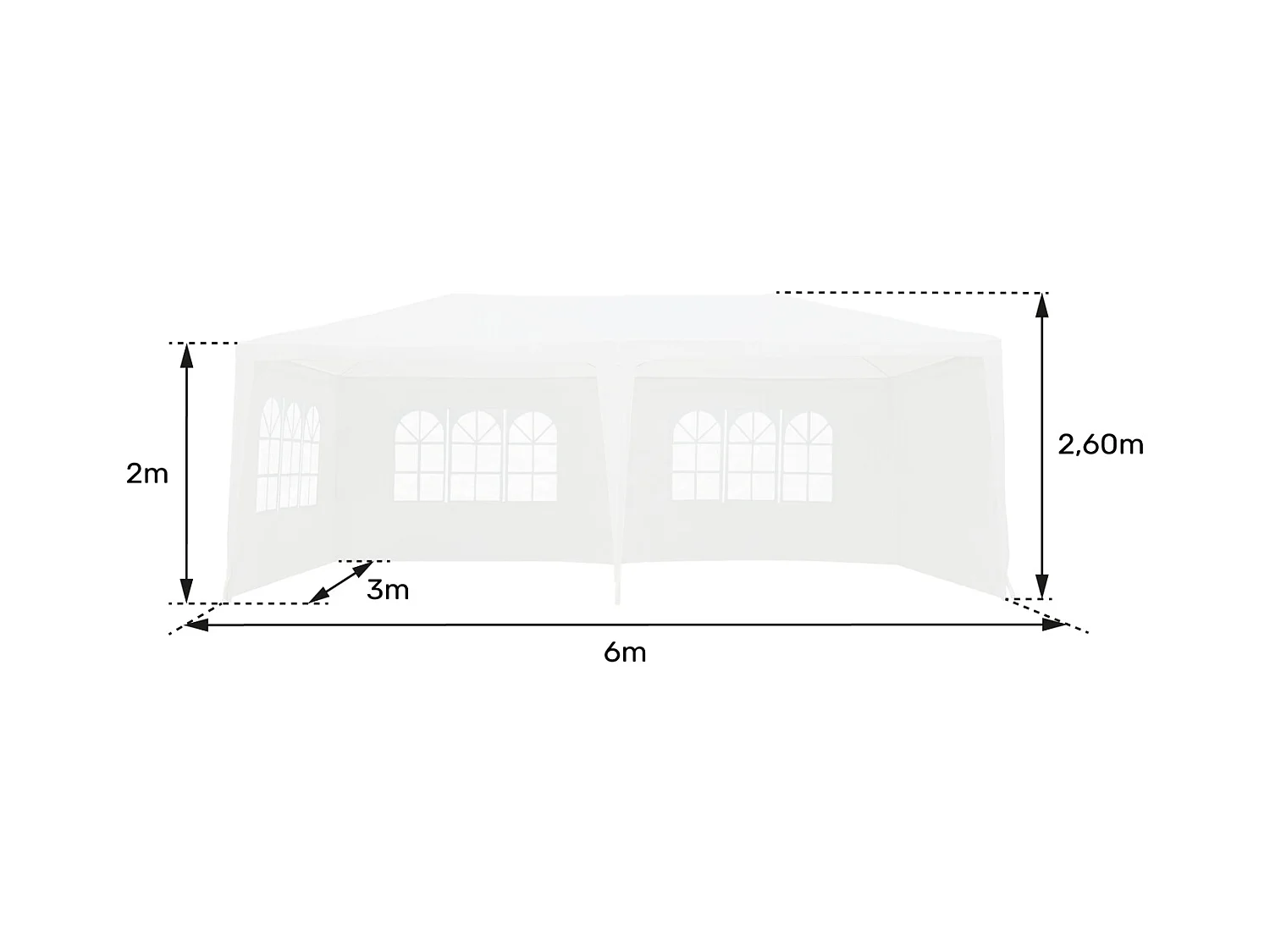 Ontvangsttent 3 × 6m ALIZÉ