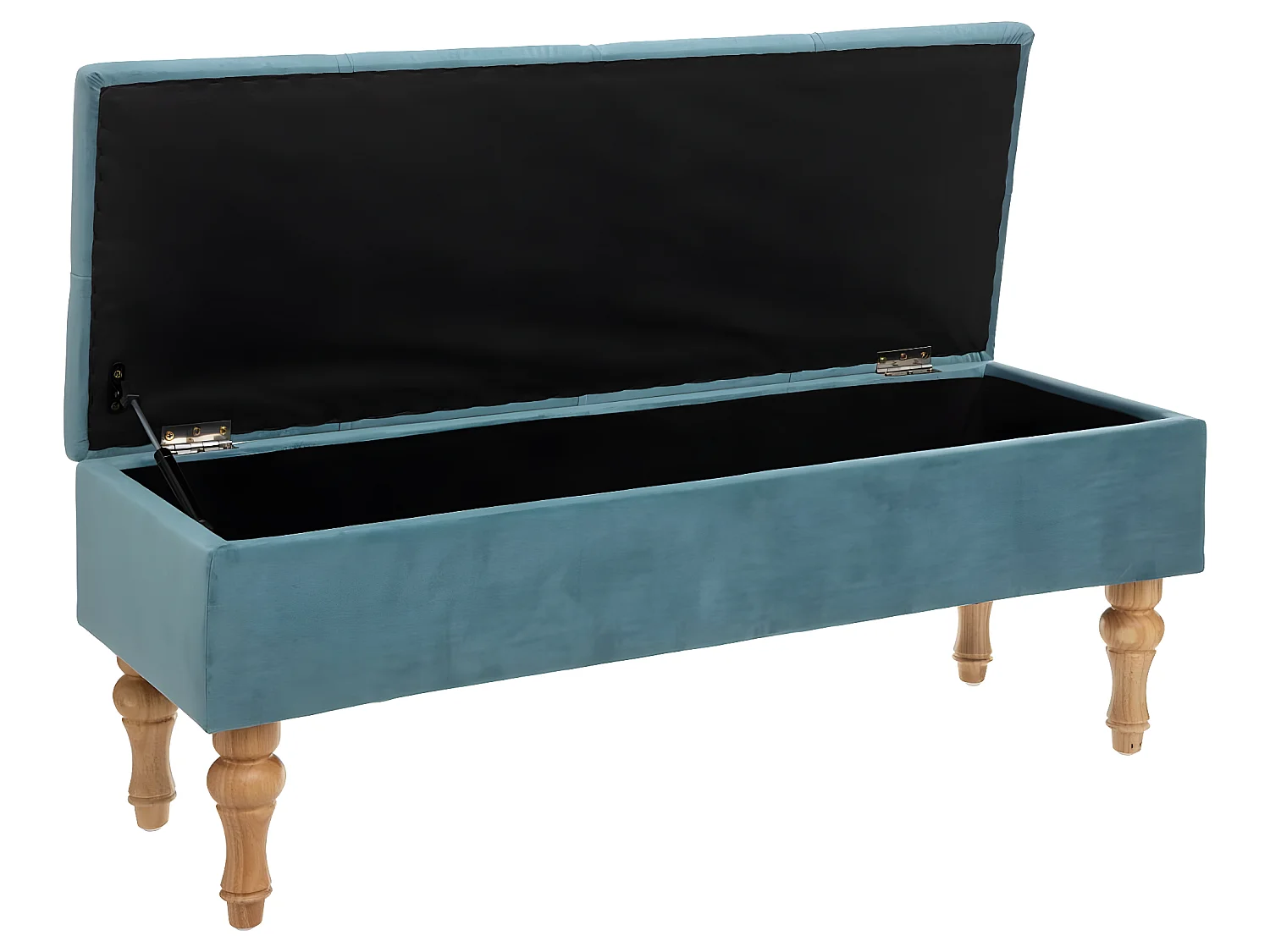 2 en 1 Banquette et Coffre en velours 102 x 38 x 41 cm