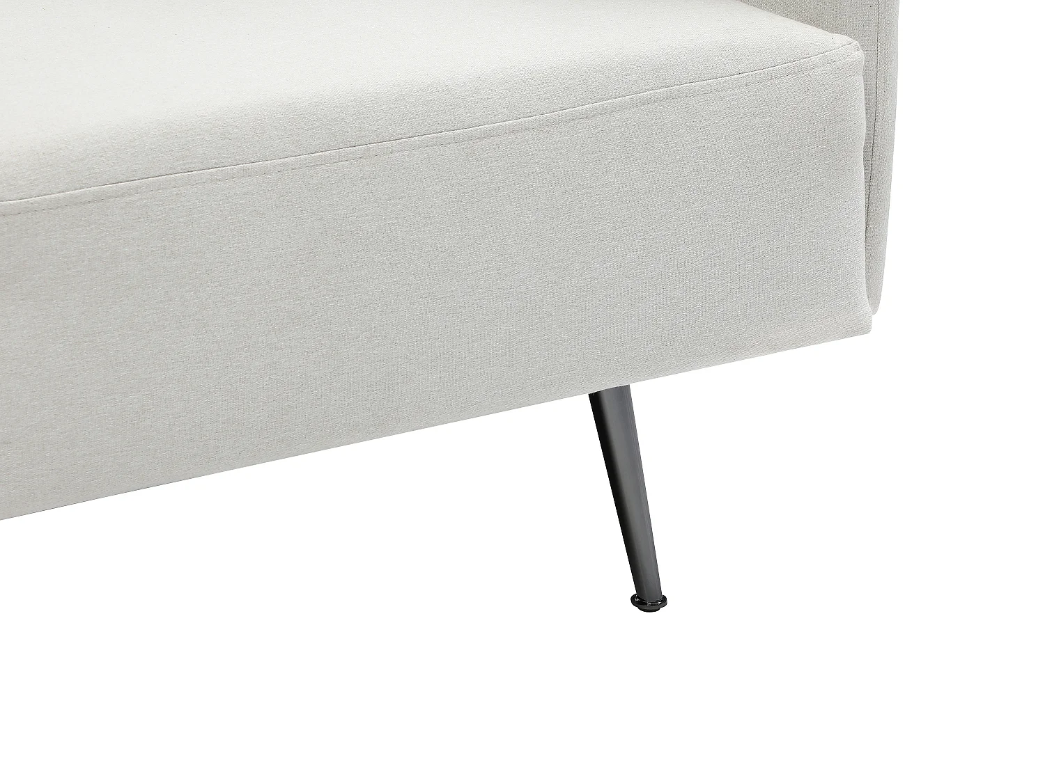 Méridienne droite en tissu crème NAPASA