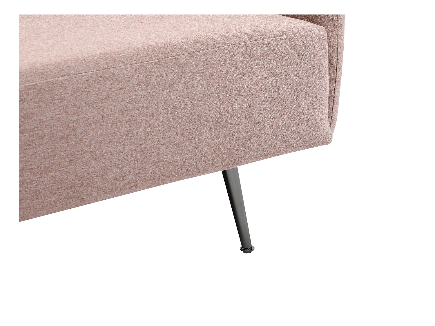 Méridienne gauche en tissu rose NAPASA