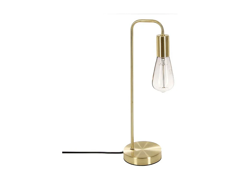 Lampe à poser en Métal Doré H 45.5 cm