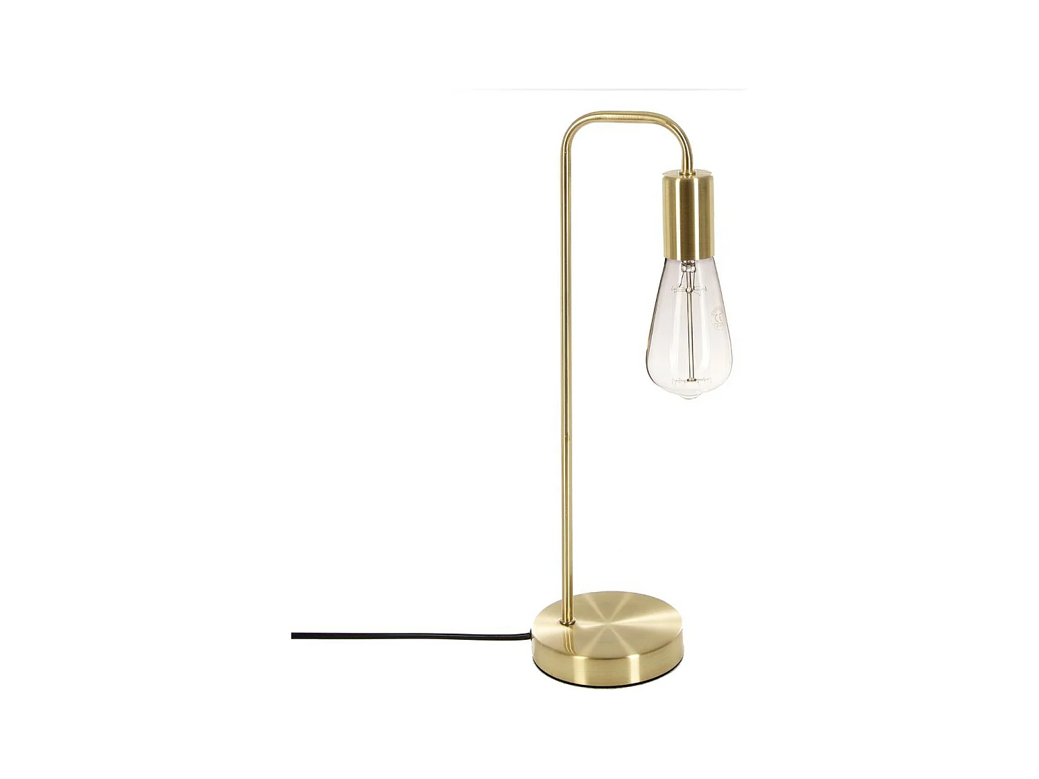 Lampe à poser en Métal Doré H 45.5 cm