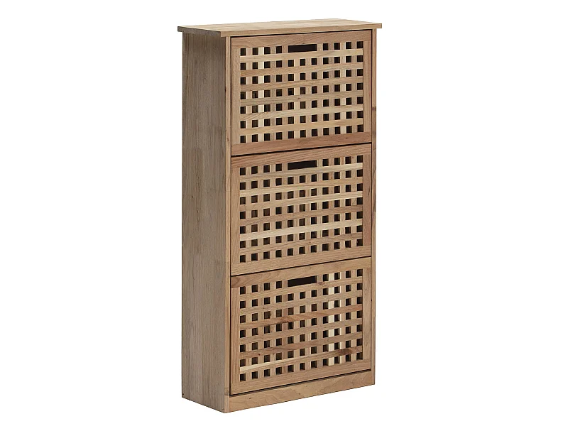 Mueble zapatero Yales de 3 puertas, madera maciza