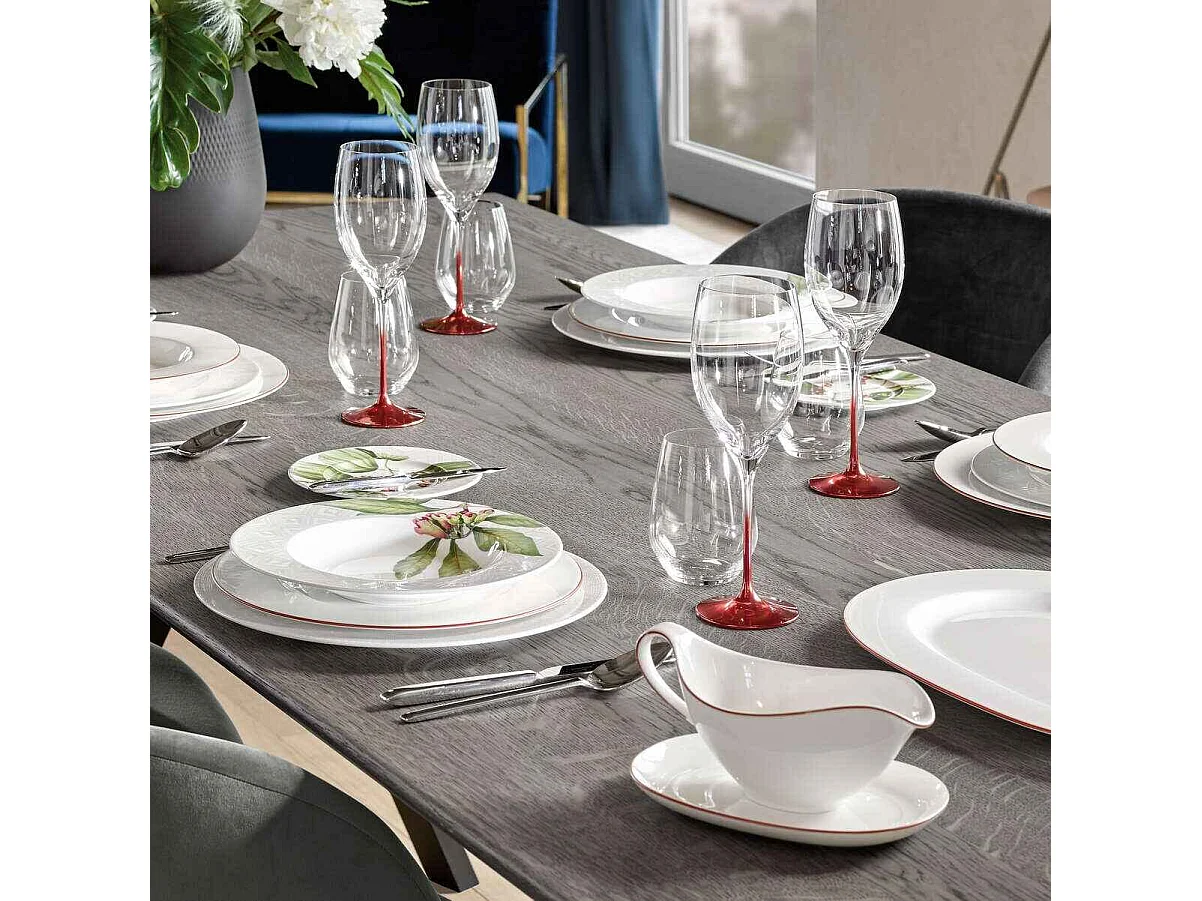 Set de 4 verres à eau en cristal transparent 420 ml, Ovid