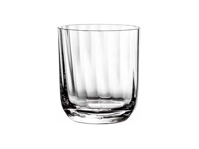 Set de 4 verres à eau en cristal transparent 250 ml, Rose Garden