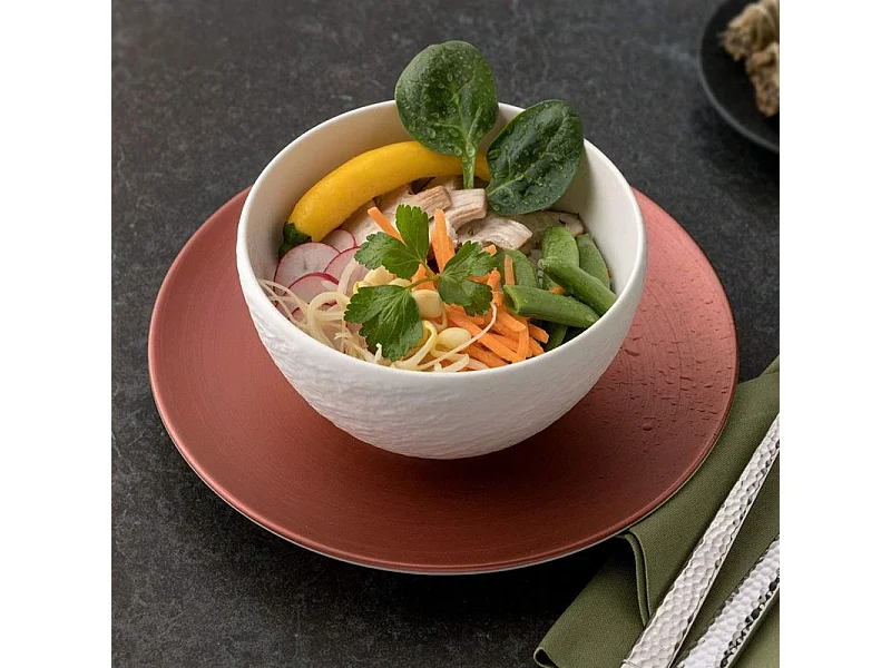 Bol en porcelaine blanc D14 cm, Manufacture Rock