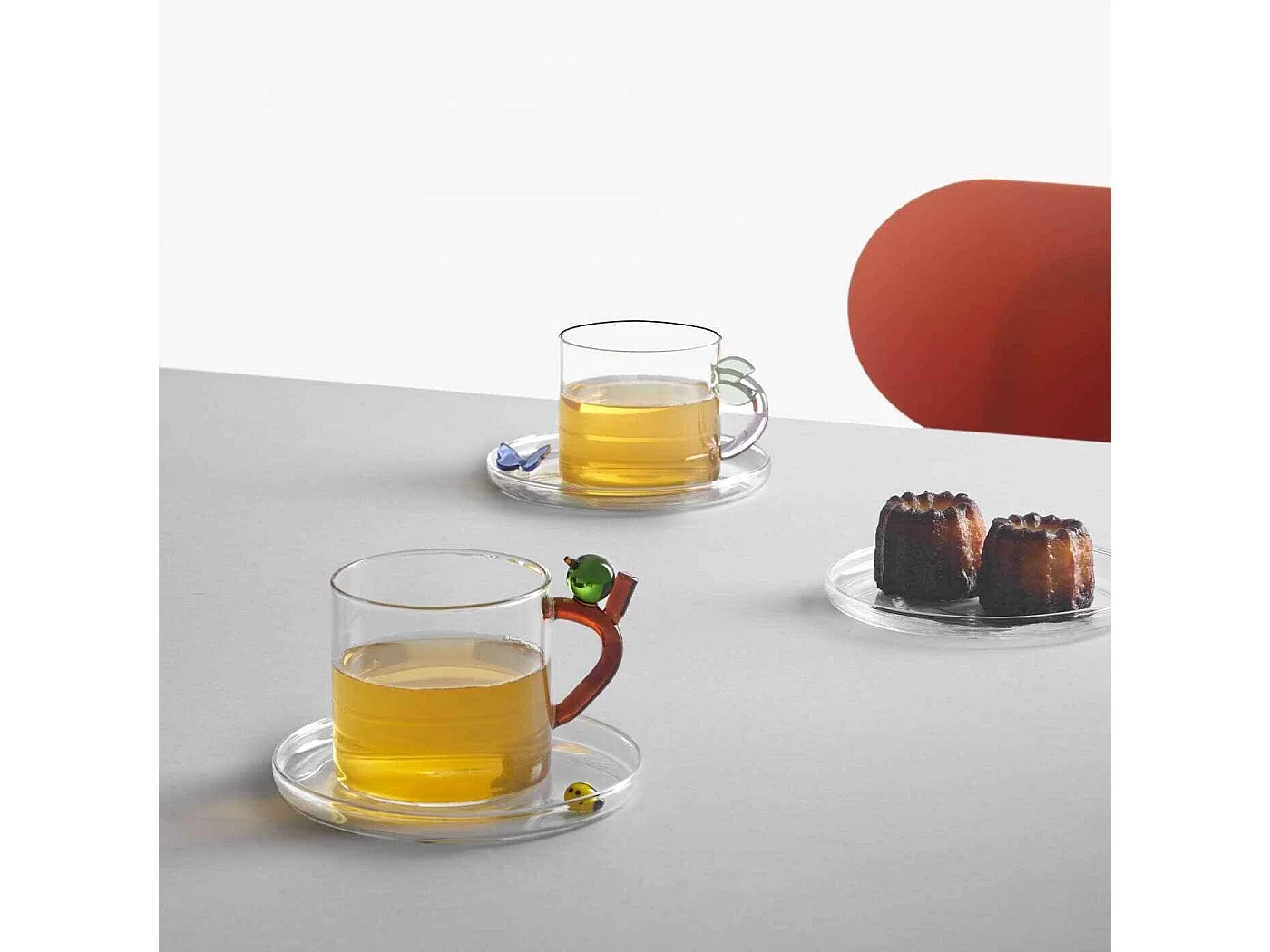 Kubek z szkła borokrzemowego, Żaba, różowy/zielony 450 ml, Fruits And Flowers