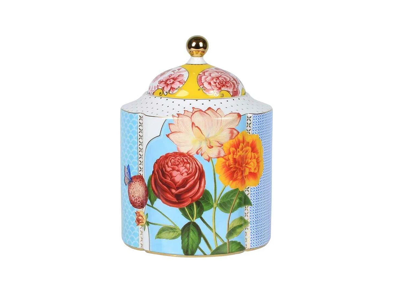 Pot en porcelaine multicolore H21 cm, Royal
