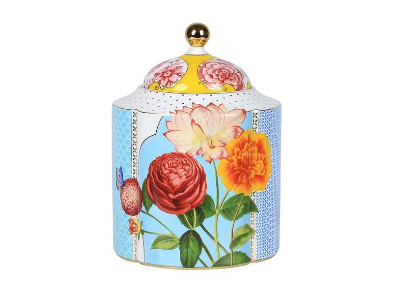 Voorraadpot van porselein multicolor H21 cm, Royal