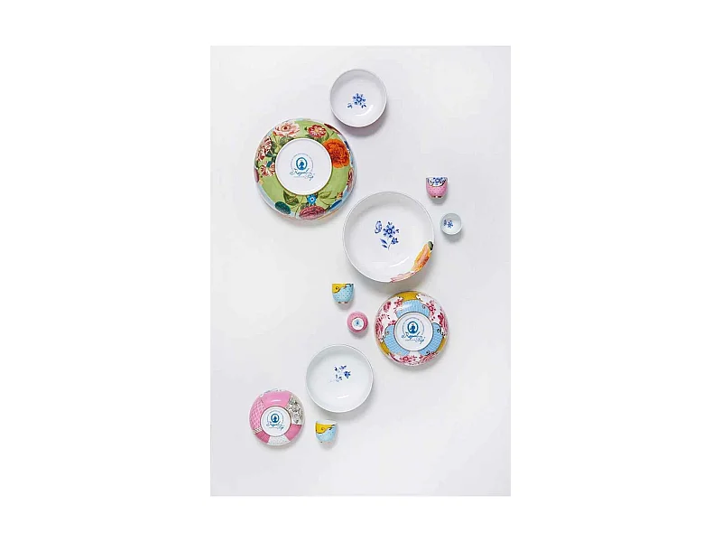 Bol moyen en porcelaine multicolore D17 cm, Royal