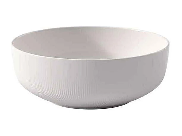 Saladier en porcelaine blanc D24 cm, Afina