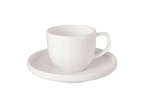 Tasse à espresso avec soucoupe en porcelaine blanc 50 ml, Afina