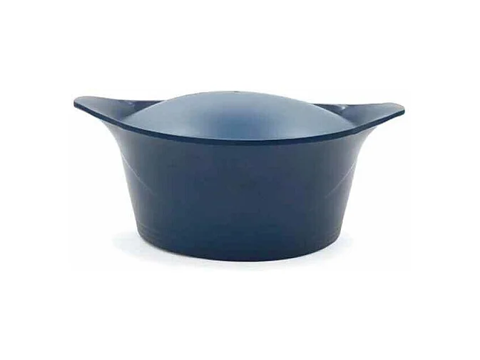 Antihaft-Kasserolle Cocotte aus recyceltem Metall Blaubeere D24 cm, L'Incroyable