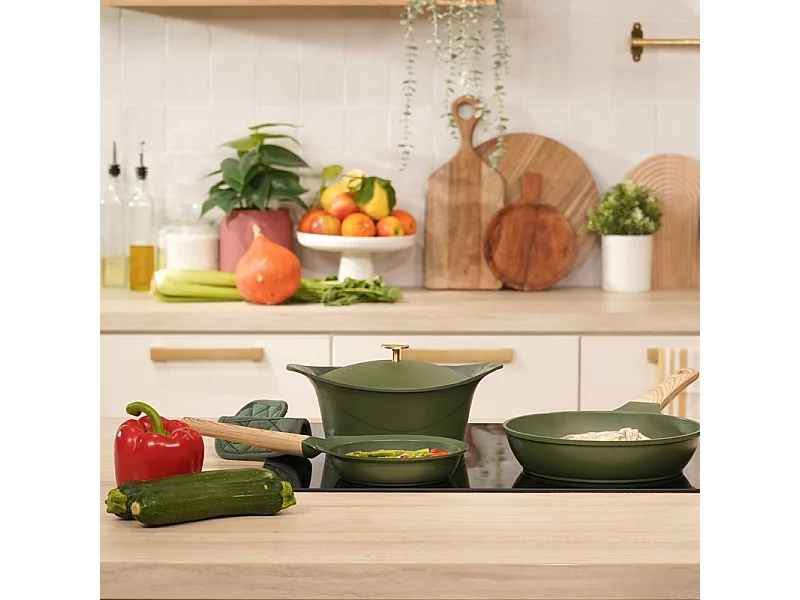 Anti-aanbak kookpot cocotte van gerecycled metaal varen Ø 33 cm, L'Incroyable