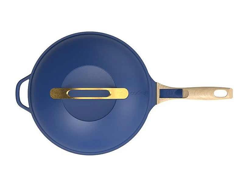 8-in-1 pan van gerecycled metaal saffier Ø 24 cm, La Fabuleuse