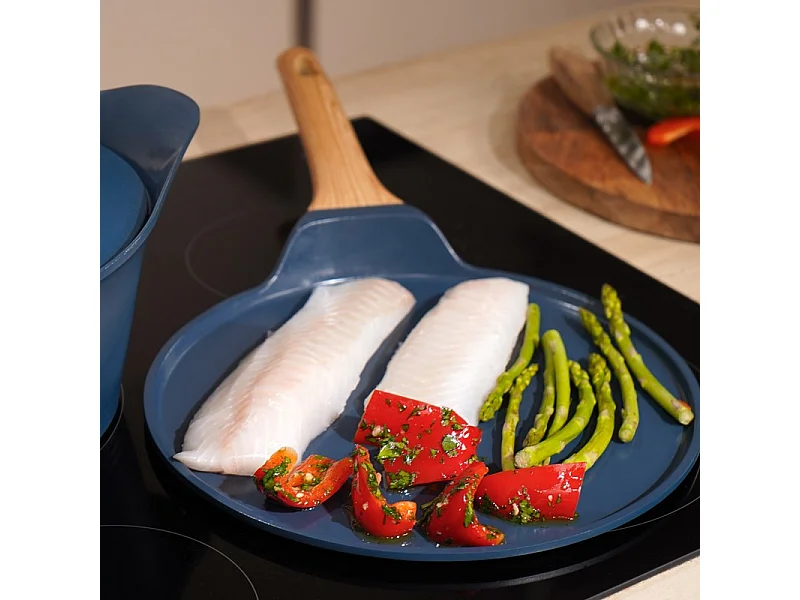 Crêpeplaat van gerecycled metaal bosbes Ø 28 cm