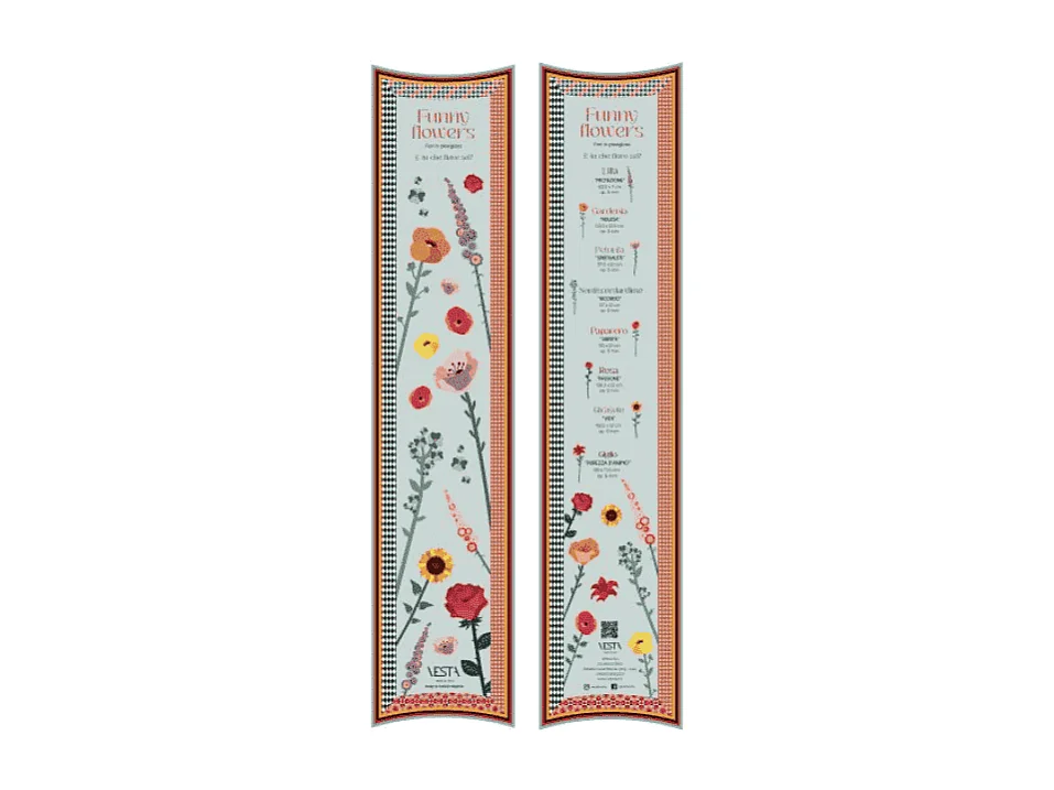 Decoratieve bloem van acrylglas, Nontiscordardime, lichtblauw H57 cm, Funny Flowers