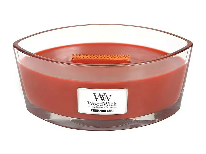 Geurkaars ellips, Cinnamon Chai, rood 453 gr