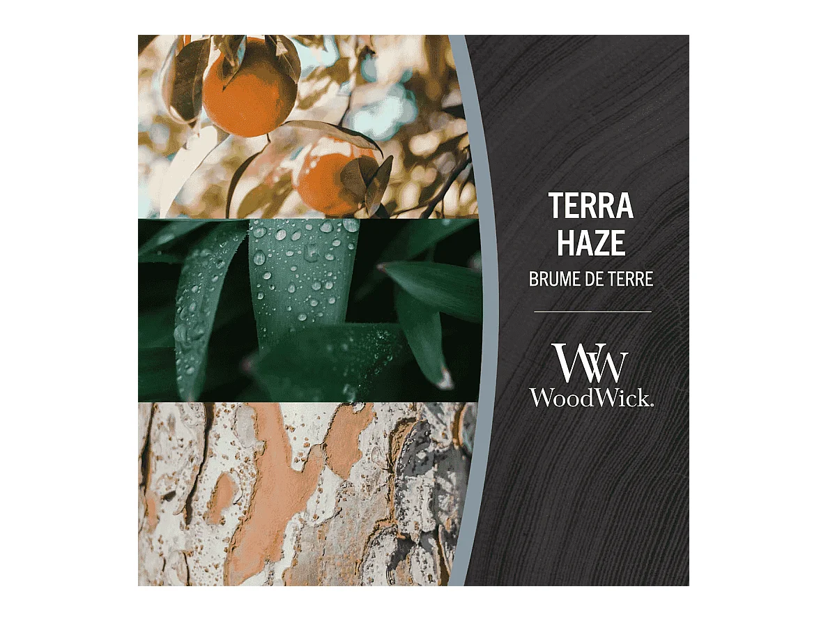 Candela profumata a clessidra, Terra Haze, grigio 609 gr