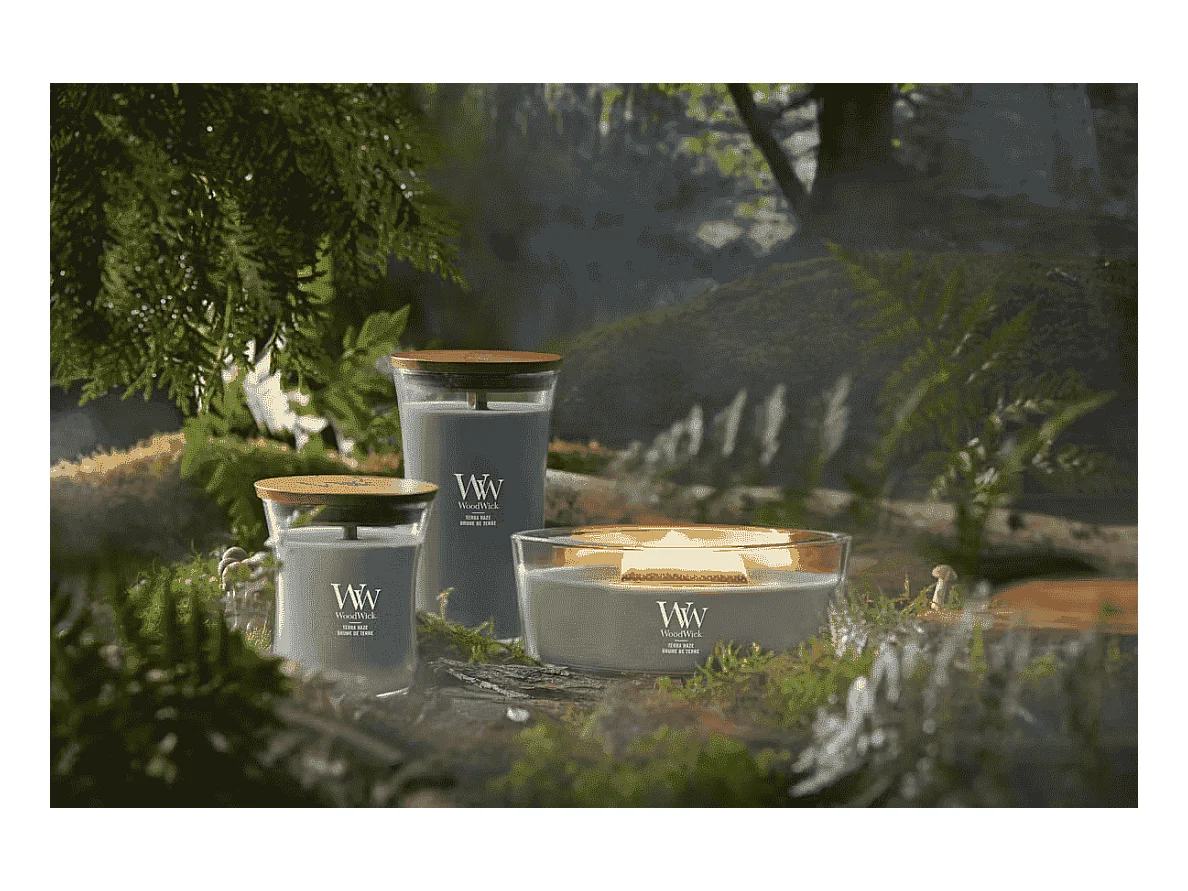 Candela profumata a clessidra, Terra Haze, grigio 609 gr