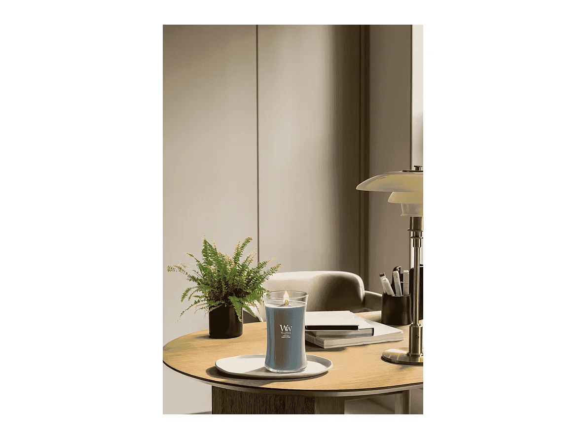 Candela profumata a clessidra, Terra Haze, grigio 609 gr