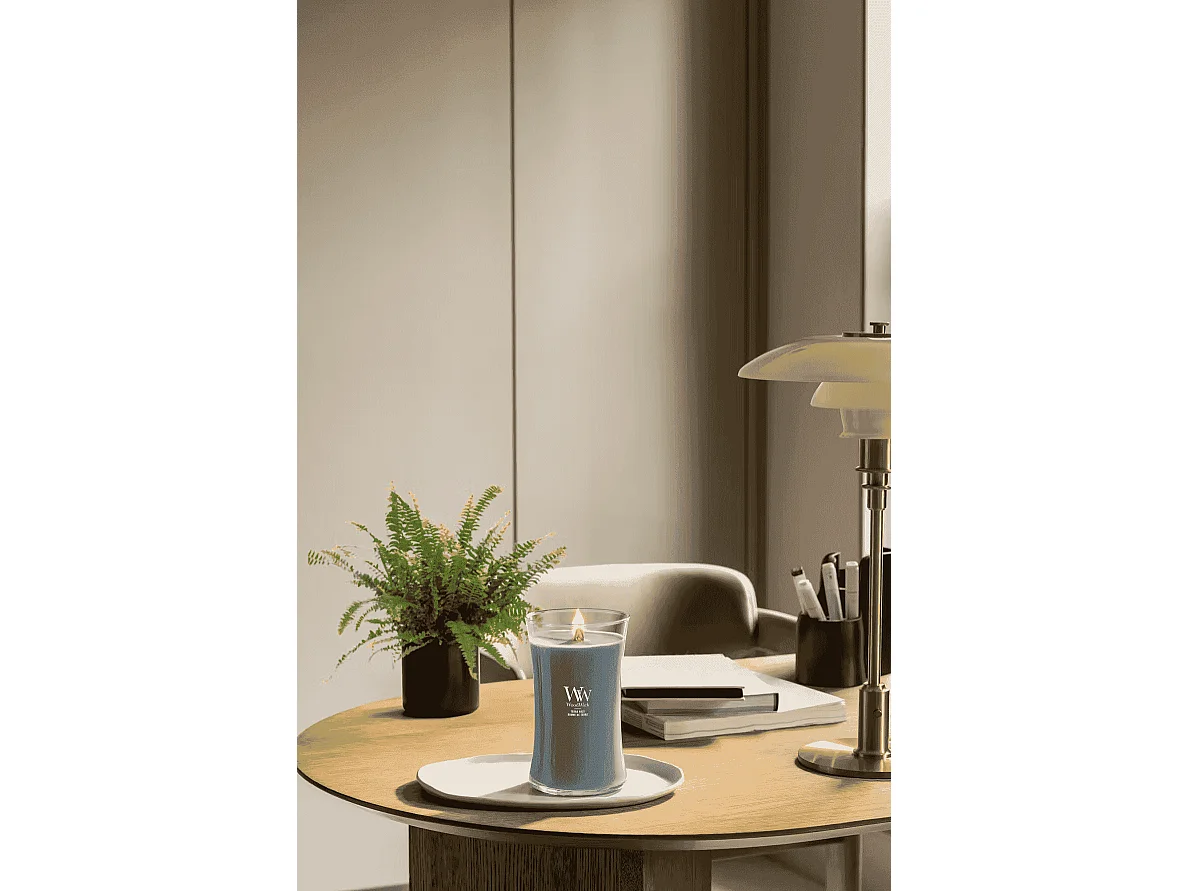 Świeca zapachowa klepsydra, Terra Haze, szary 609 gr