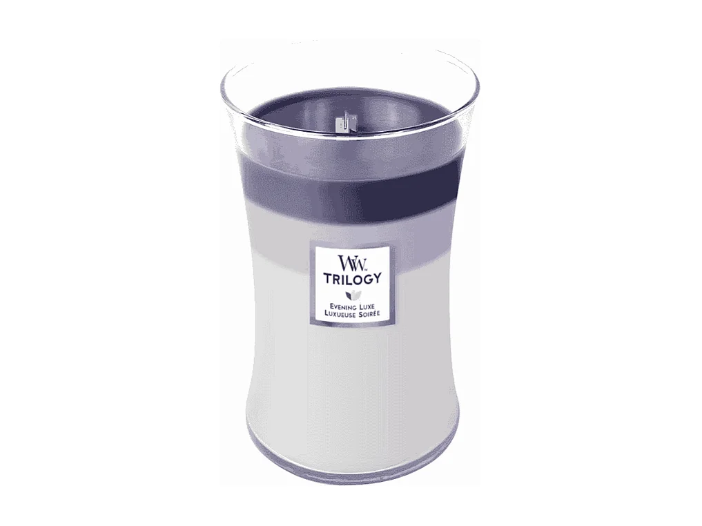 Sanduhrkerze, Evening Luxe, Wachs, Lila, 609gr