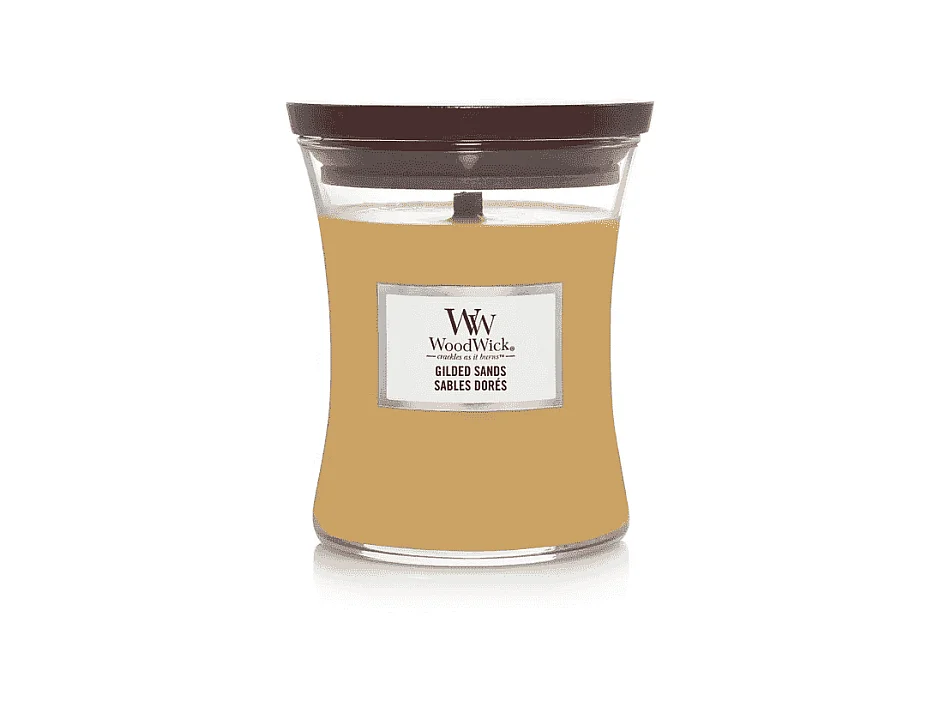 Bougie parfumée sablier, Gilded Sands, sable 275 gr