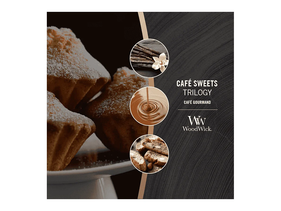 Świeca zapachowa klepsydra, Café Sweets, brązowy 609 gr
