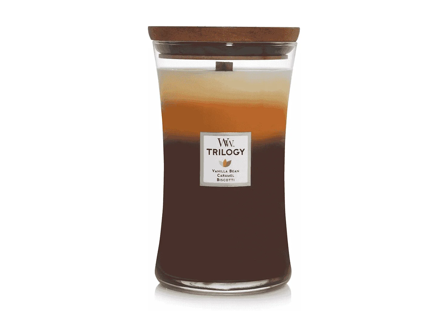 Geurkaars zandloper, Café Sweets, bruin 609 gr