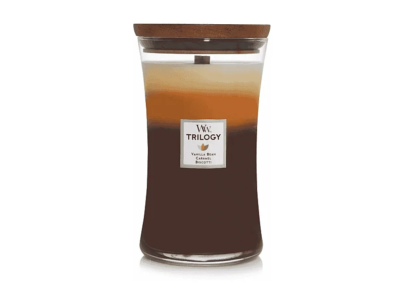 Geurkaars zandloper, Café Sweets, bruin 609 gr