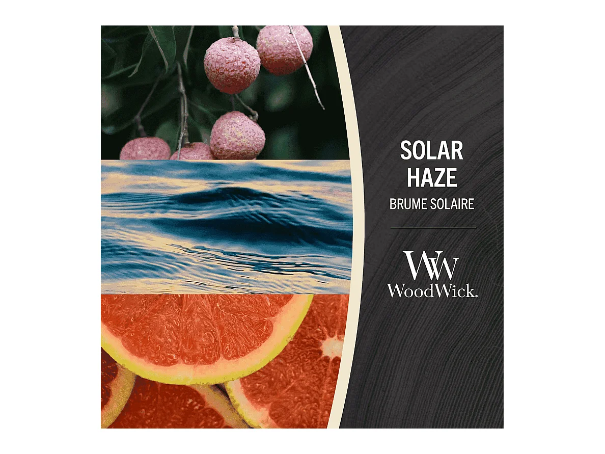 Bougie parfumée sablier, Solar Haze, jaune 609 gr