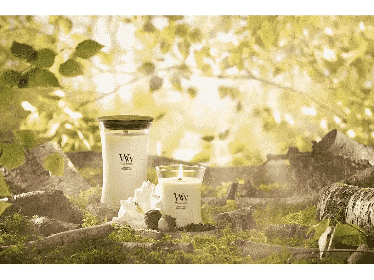 Sanduhr-Duftkerze, Solar Haze, gelb, 609 gr