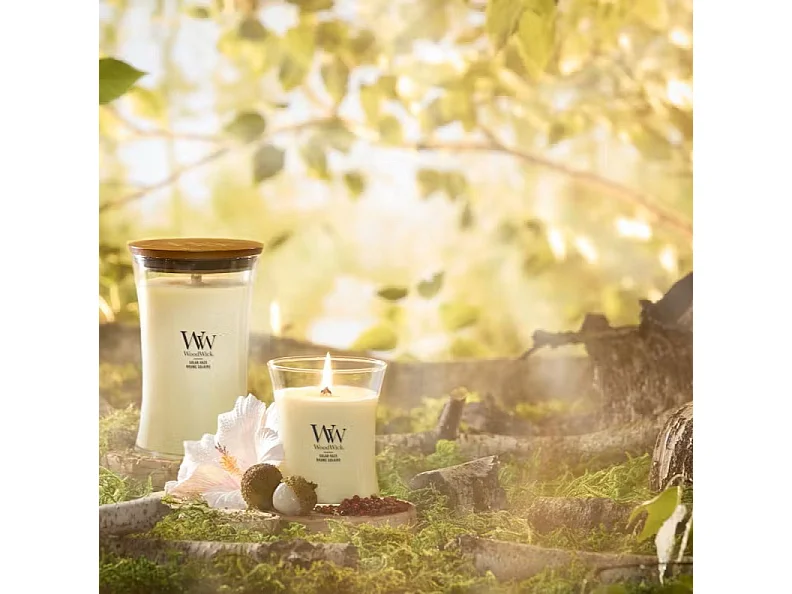 Sanduhr-Duftkerze, Solar Haze, gelb, 275 gr