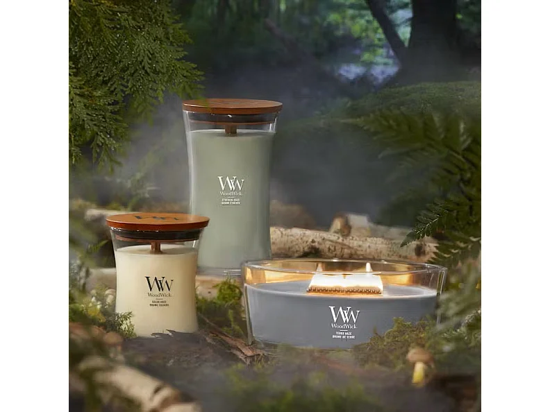 Sanduhr-Duftkerze, Solar Haze, gelb, 275 gr