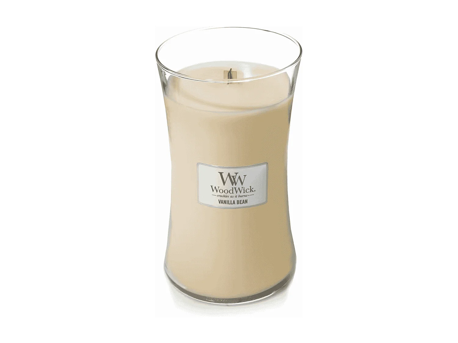 Bougie parfumée sablier, Vanilla Bean, beige 609 gr