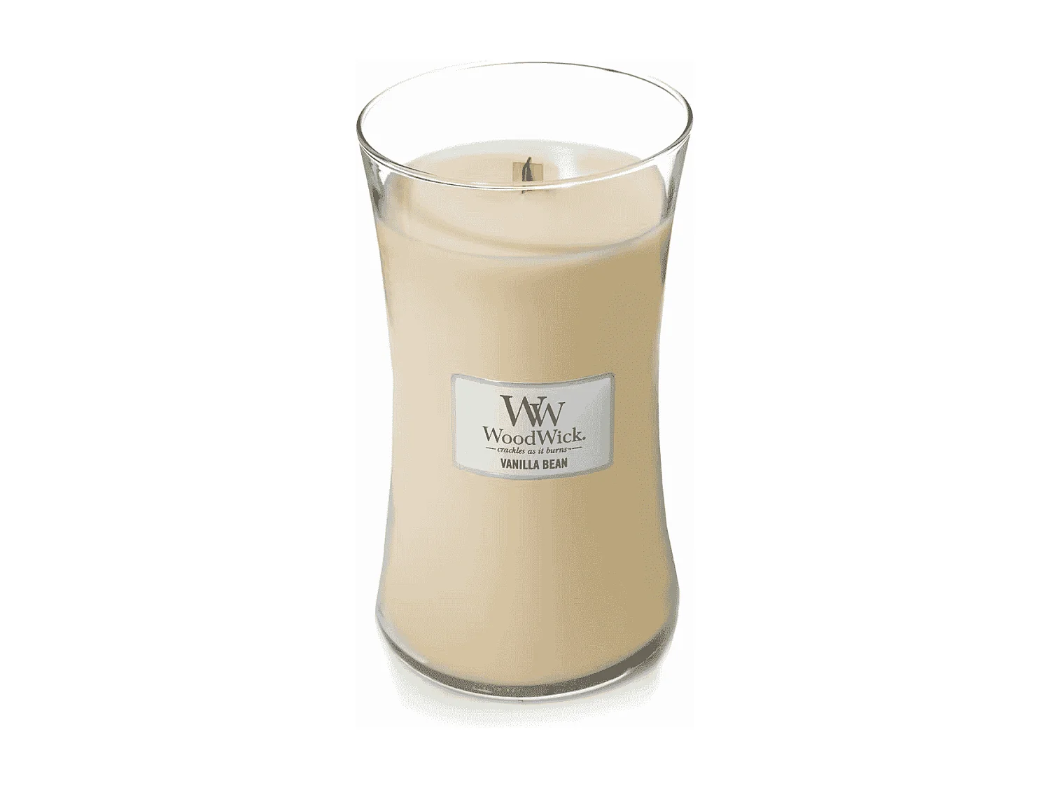 Vela perfumada ampulheta, Vanilla Bean, bege 609 gr