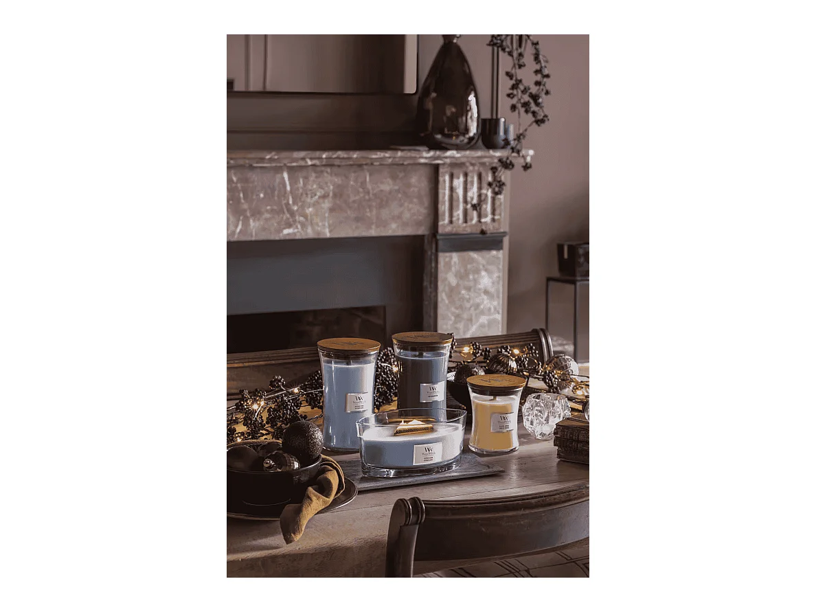 Bougie parfumée sablier, Antiquarium, bleu 609 gr