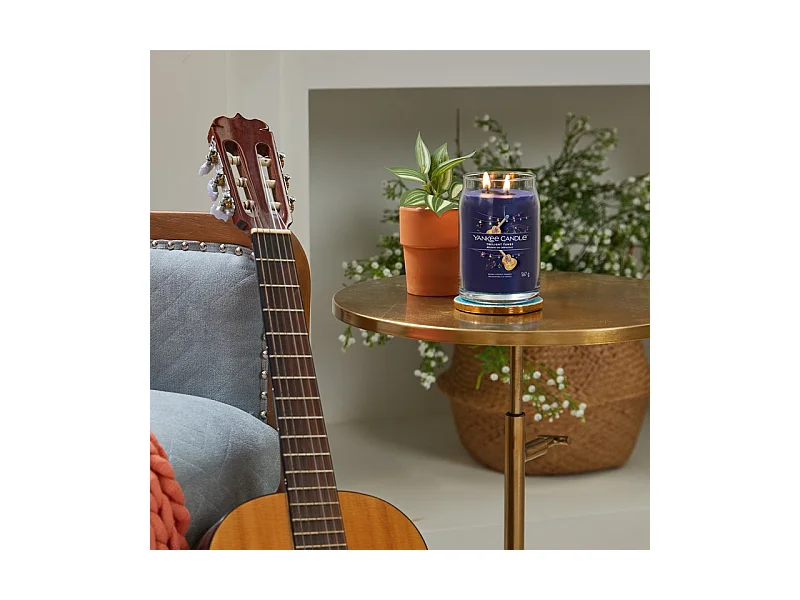 Bougie parfumée en grand pot, Twilight Tunes, bleu 567 gr, Signature