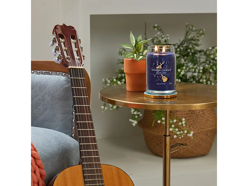 Bougie parfumée en grand pot, Twilight Tunes, bleu 567 gr, Signature