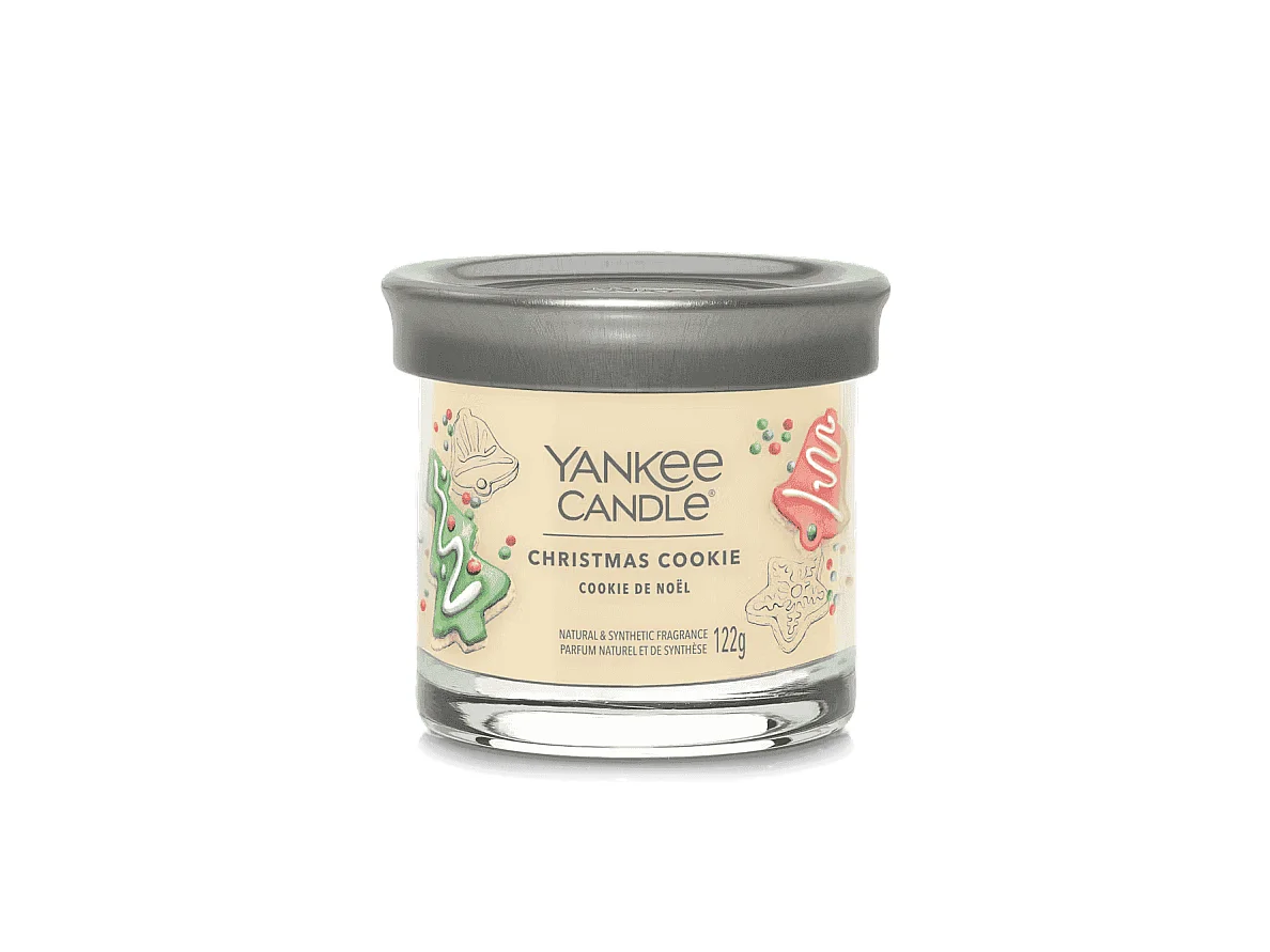 Vela perfumada en tarro pequeño, Christmas Cookie, beige 122 gr, Signature