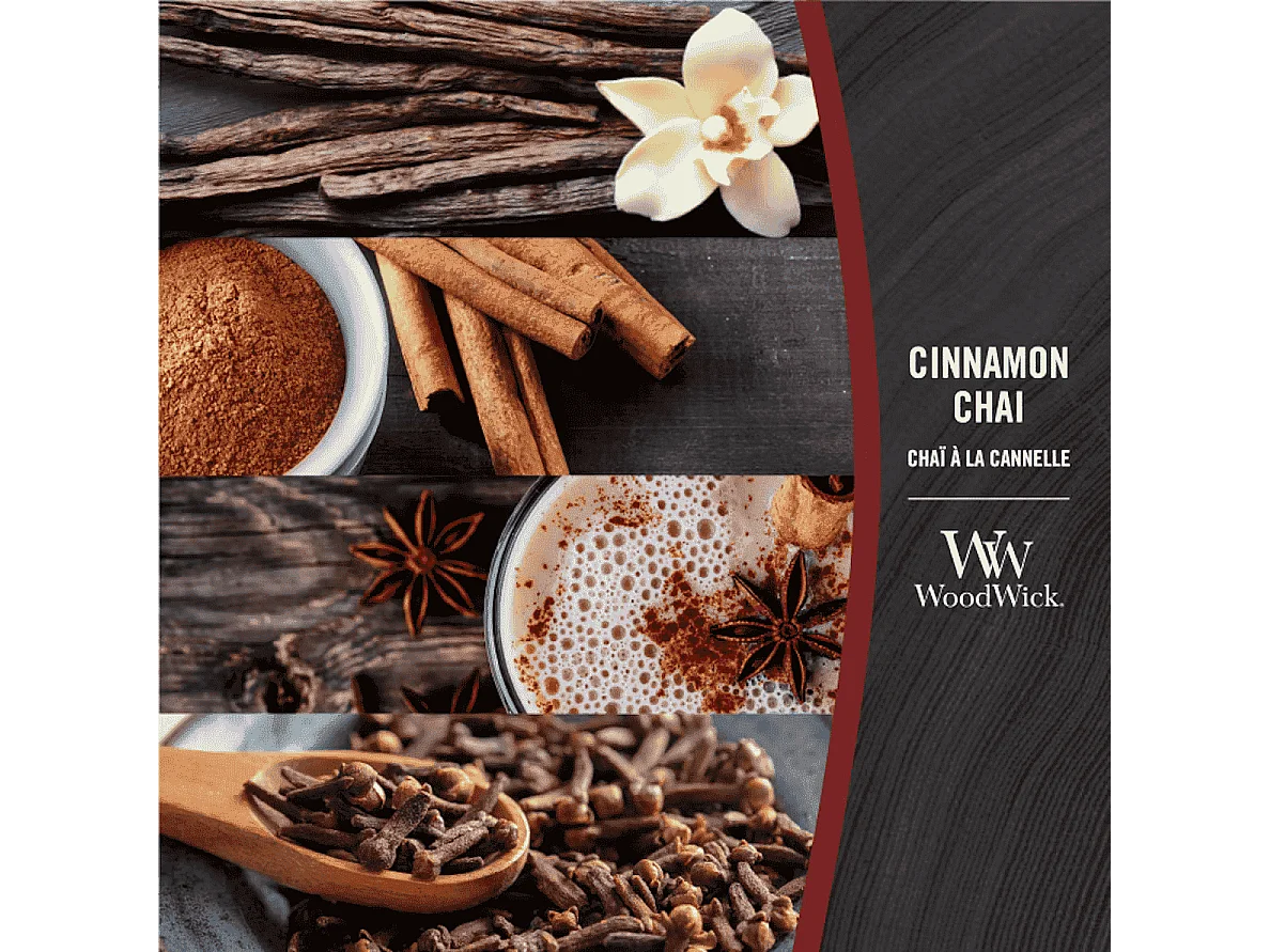 Candela profumata a clessidra, Cinnamon Chai, rosso 275 gr