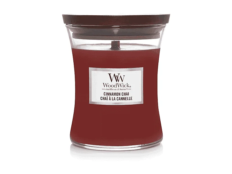 Candela profumata a clessidra, Cinnamon Chai, rosso 275 gr