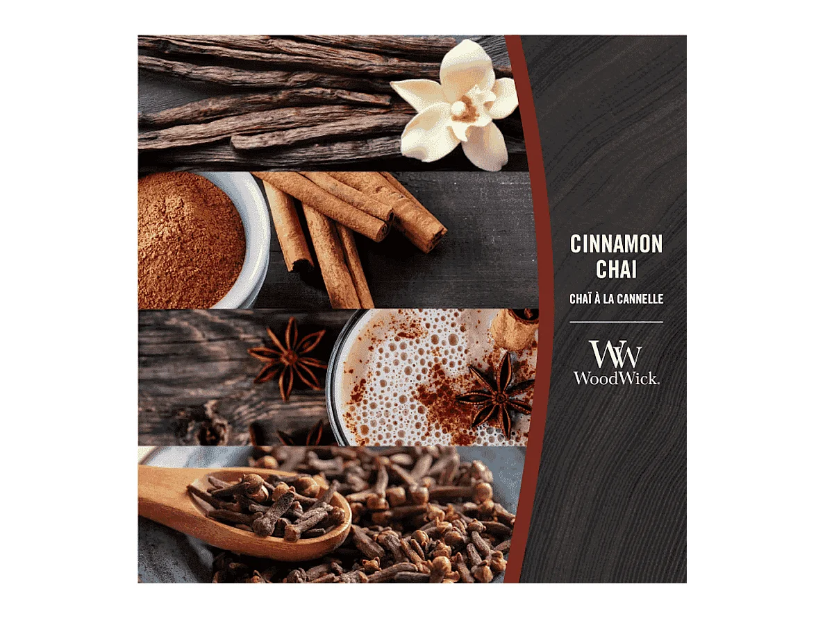 Candela profumata a clessidra, Cinnamon Chai, rosso 609 gr