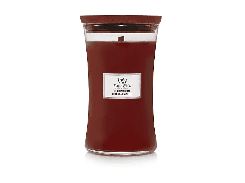 Sanduhr-Duftkerze, Cinnamon Chai, rot, 609 gr