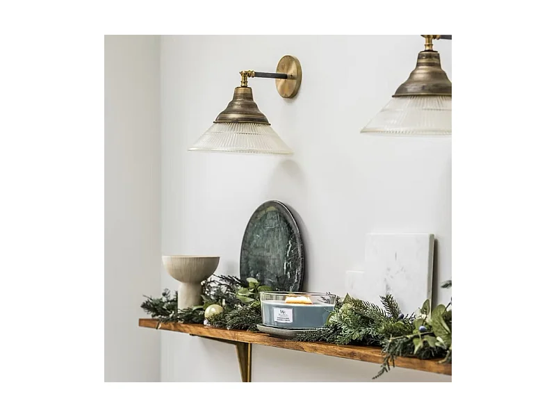 Geurkaars ellips, Evergreen Cashmere, azuurblauw 453 gr