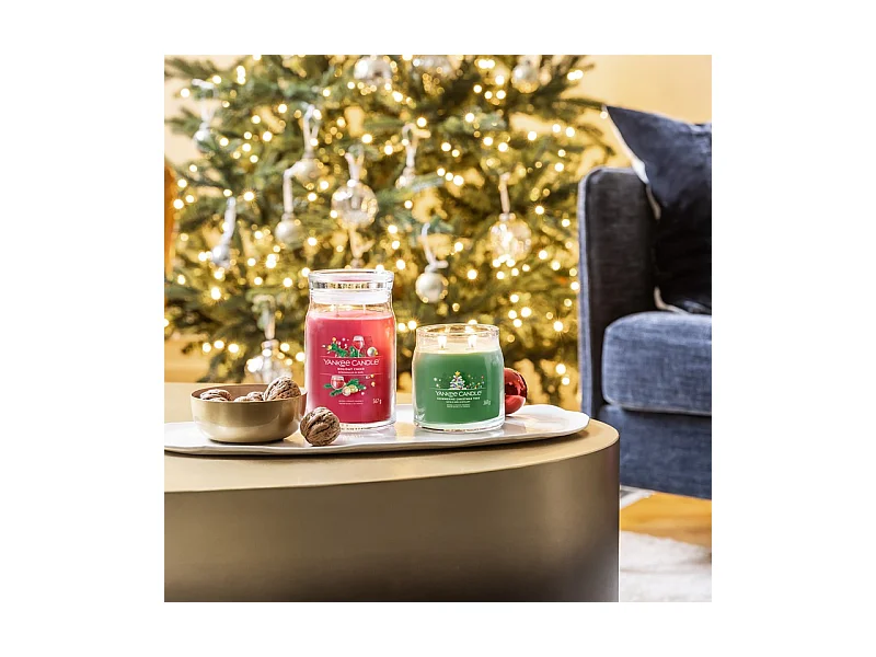 Geurkaars in grote pot, Holiday Cheer, magenta 567 gr, Signature