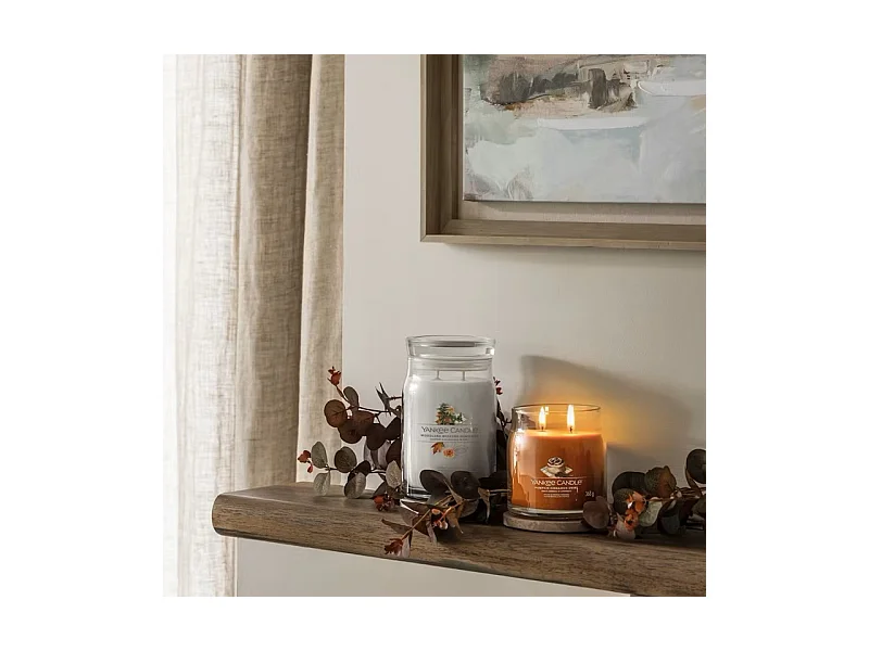 Bougie en pot moyen, Pumpkin Cinnamon Swirl, orange 368 gr, Signature