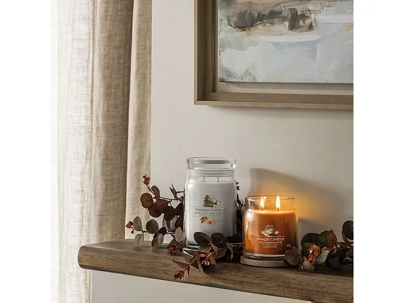 Kaars in medium pot, Pumpkin Cinnamon Swirl, oranje 368 gr, Signature